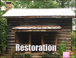 Historic Log Cabin Restoration  Evans County, Georgia